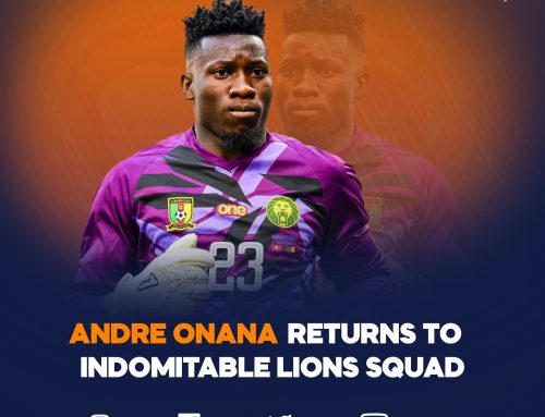 Andre Onana Returns To Indomitable Lions Squad